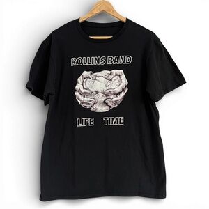 Vintage Rollins Band “Life Time” T-Shirt – Hardcore Punk Graphic Tee – M/L
